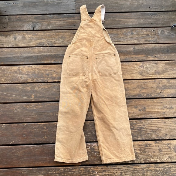 Carhartt tan double knee overalls - Picture 4 of 4